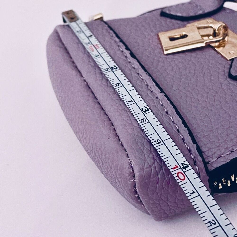 NWT Gorgeous Purple Pu Leather Purse Bag Charm Lobster Keyring Keyring Keyholder - Picture 11 of 16
